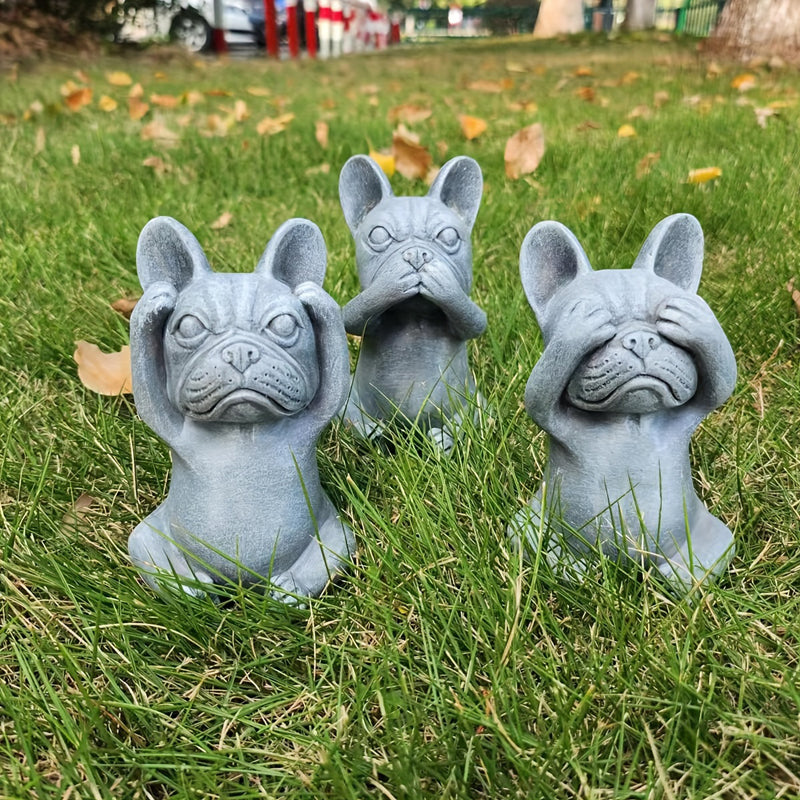 French Bulldog Bonchien Charming Frenchie Resin Statue Comfy Pet Product