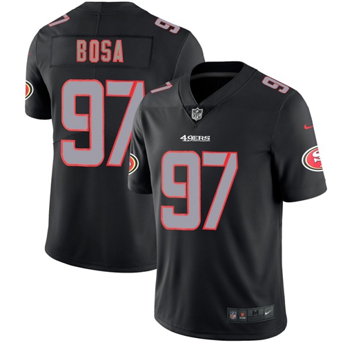 Authentic NFL SF 49ers #97 Nick Bosa Black Limited Jersey - NFL Lic...