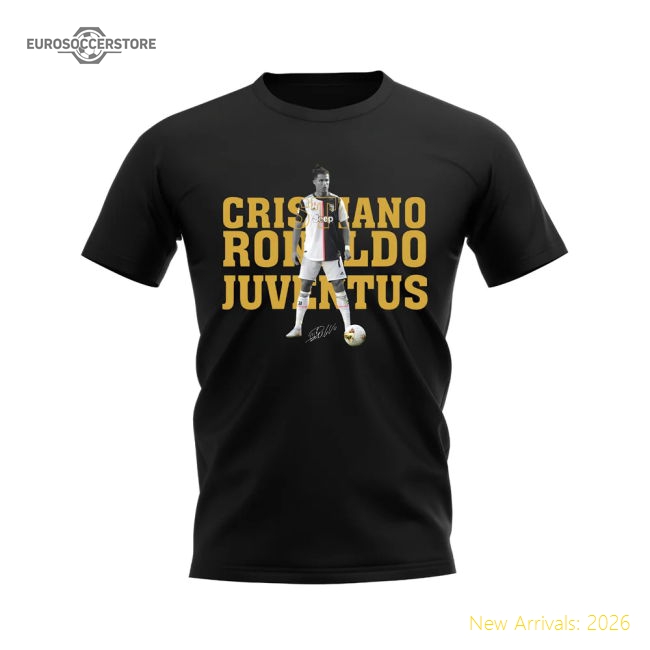 Supporter Cristiano Ronaldo Juventus Player Tee (Black)