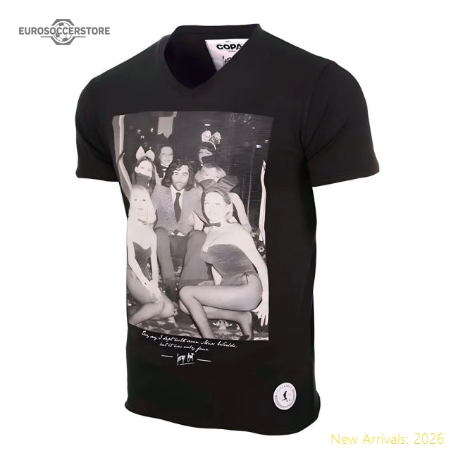 George Best Playboy Bunnies T-Shirt (Black)