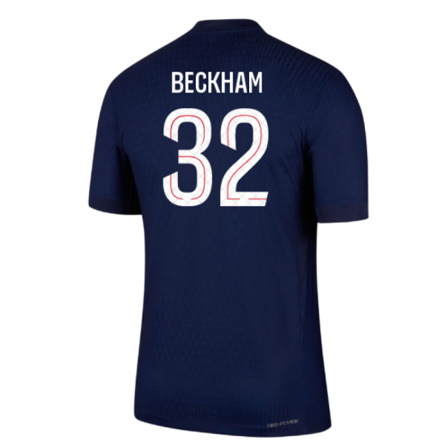 Performance 2025-2026 Psg Home Dri-Fit Adv Authentic Shirt (Beckham