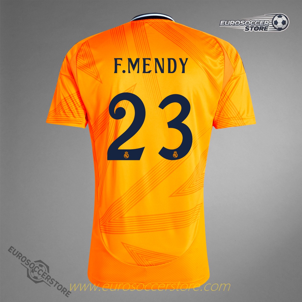 Real Madrid's 24-25 Season Away F.MENDY Number 23 Football Jersey
