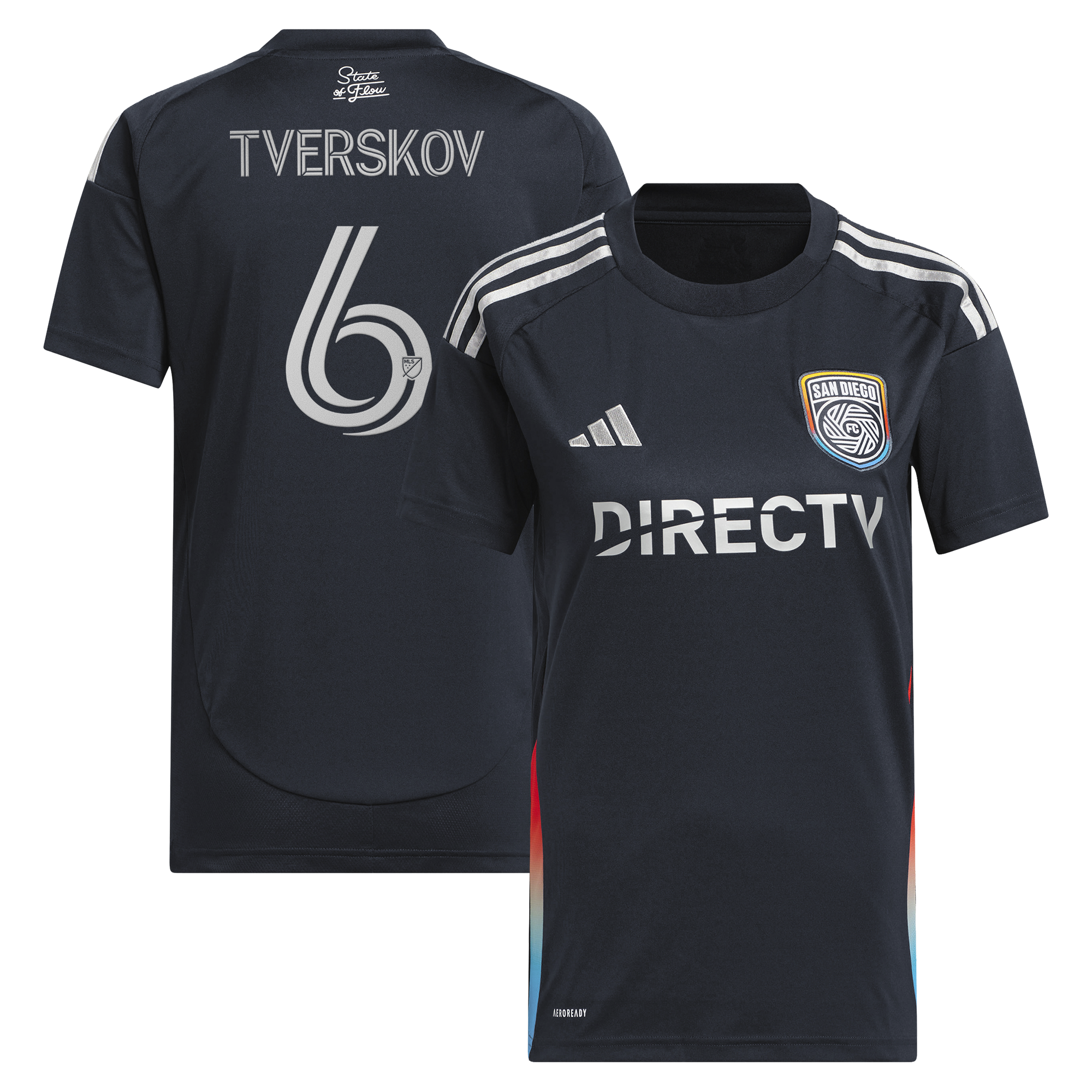 [SJH] Jeppe Tverskov San Diego FC Women's 2025 State of Flow Replica Jersey - Navy