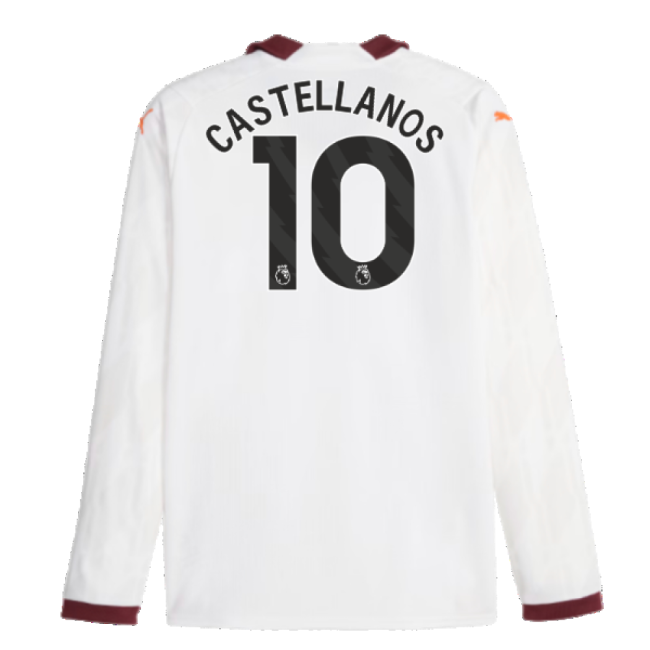 2026 Collection Breathable Man City Away Game Jersey (Castellanos 10)