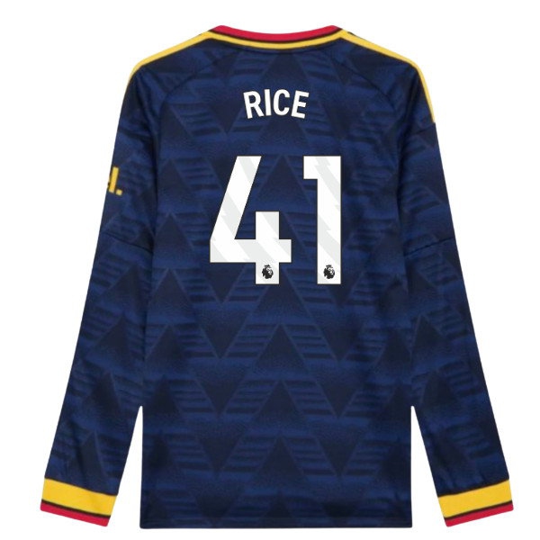 2026-2027 Arsenal Authentic Long Sleeve Away Shirt (Rice 41)