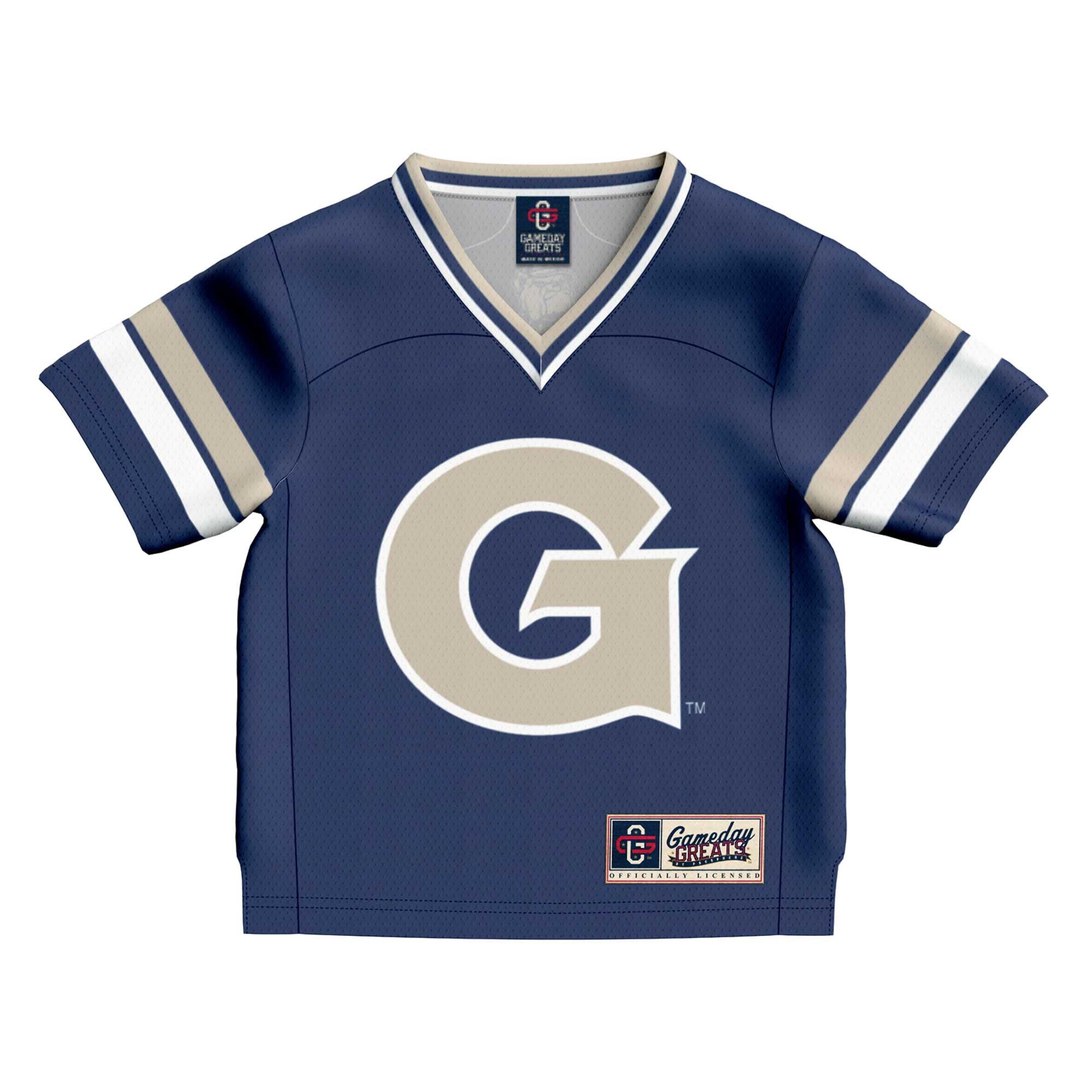Infant #1 Navy Georgetown Hoyas Collegiate Football Fashion Jersey