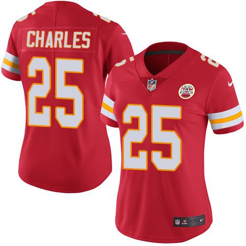 Authentic NFL KC Chiefs #25 Jamaal Charles Red Limited Jersey