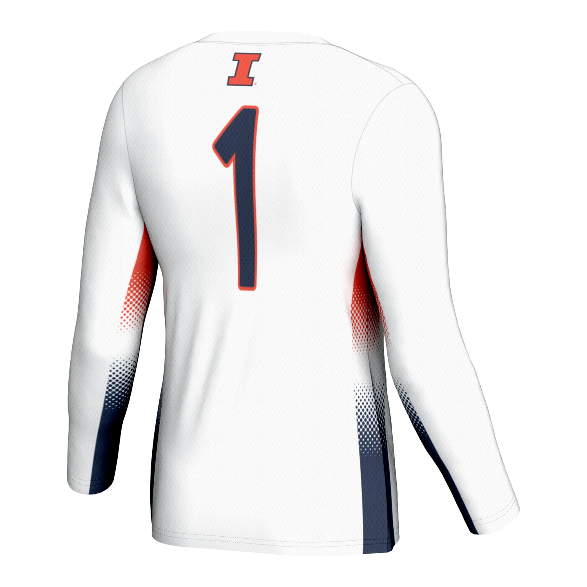 [NJP] Illinois Fighting Illini GameDay Greats Youth Lightweight Women's Volleyball Jersey - White