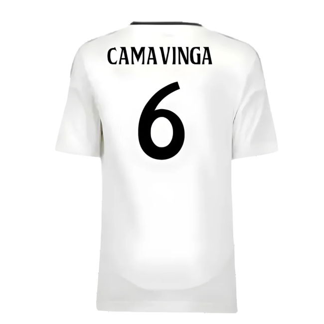 2024-2025 Real Madrid Home Modern Football Shirt - Youth (Camavinga 6)