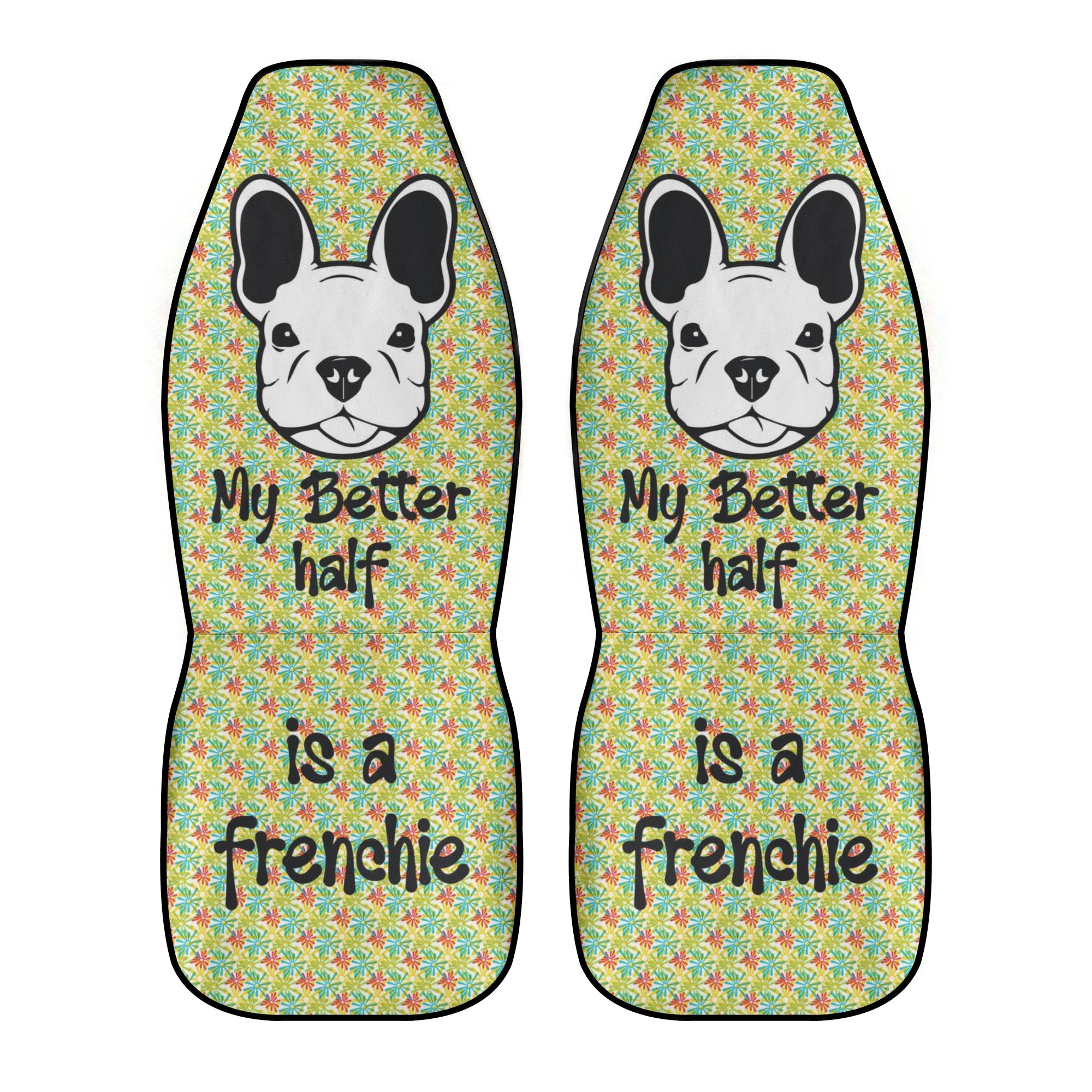 French Bulldog Elodie Car Seat Covers (2 Pcs) Useful Frenchie Gear