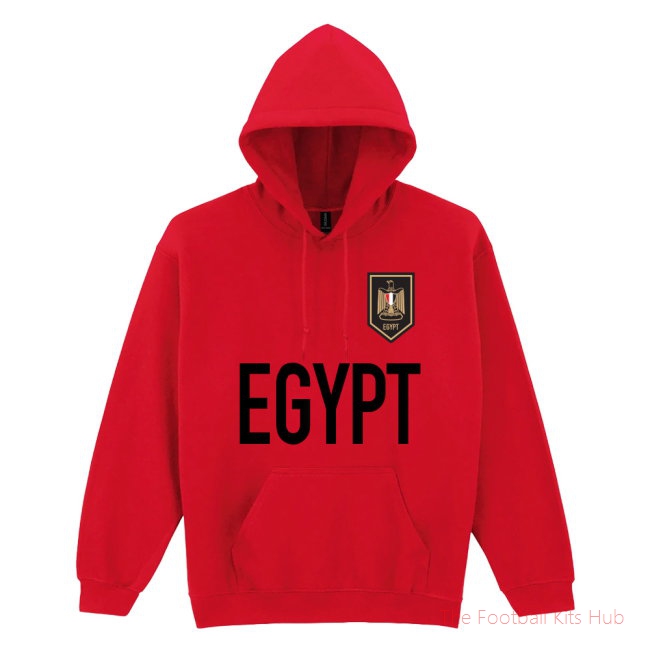 Men Egypt Logo & Text Hoody (Red)