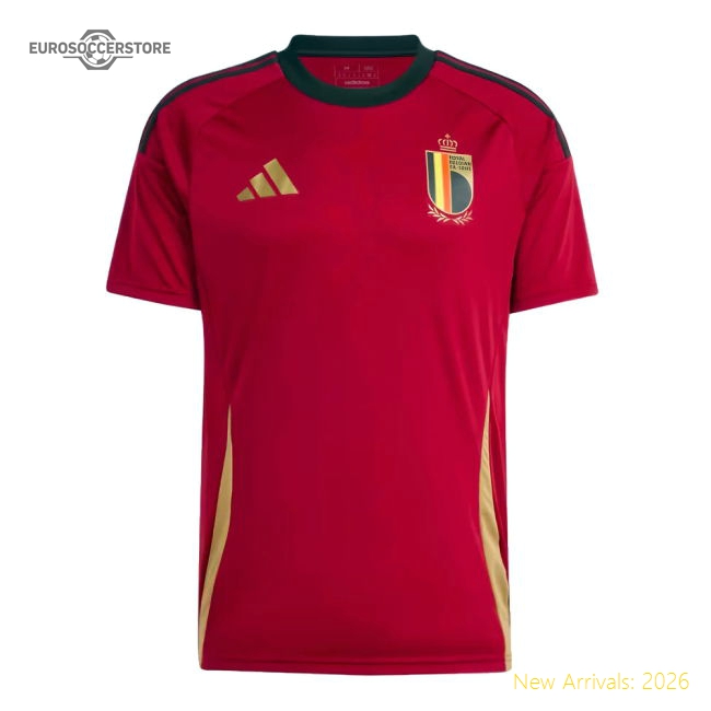 Official Belgium 2024-2025 Official Home Jersey Slim Athletic