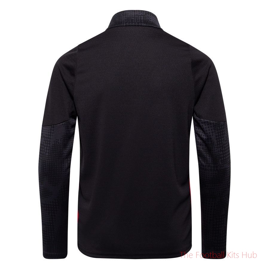 AC Milan Training Shirt 1/4 Zip - PUMA Black/For All Time Red Kids