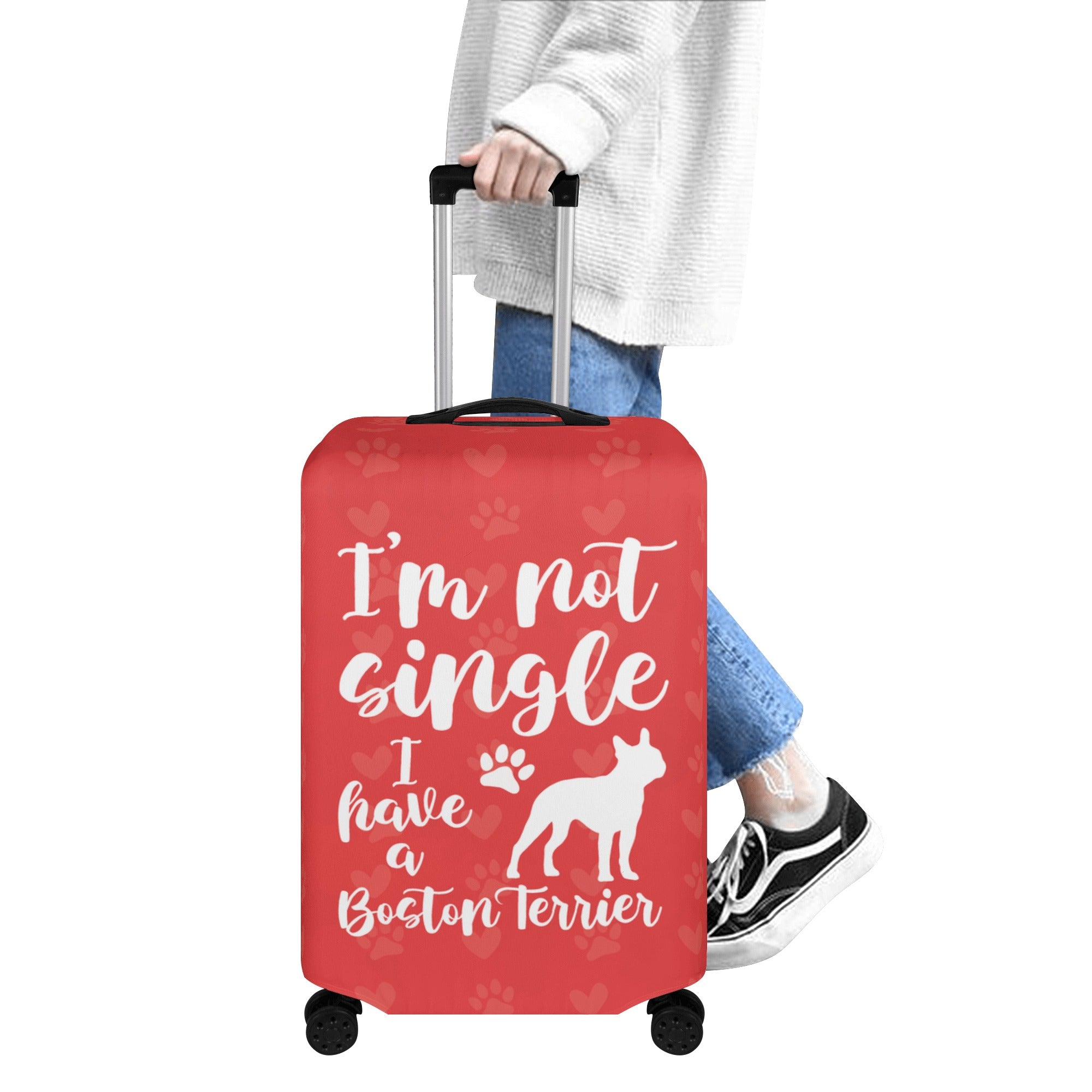 Sasha - Luggage Cover for Boston Terrier lovers