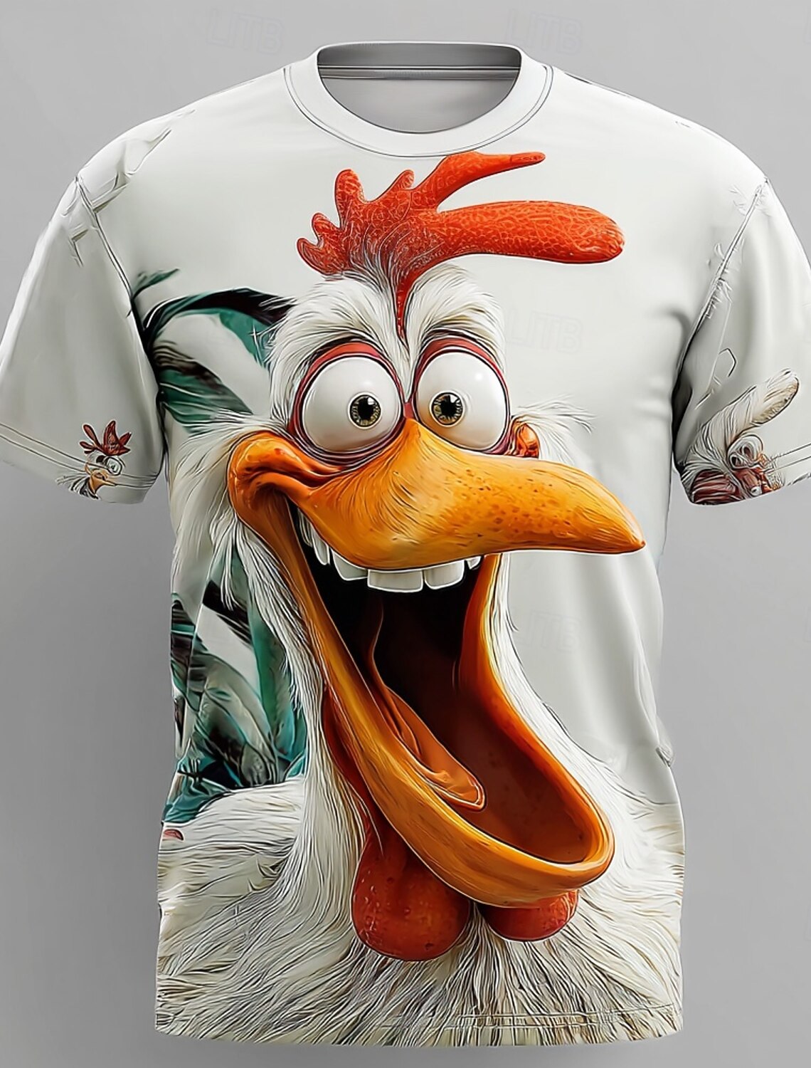 Men's Unisex Cat 3D Shirt T Tee Short Sleeve Print Crew Neck Designer