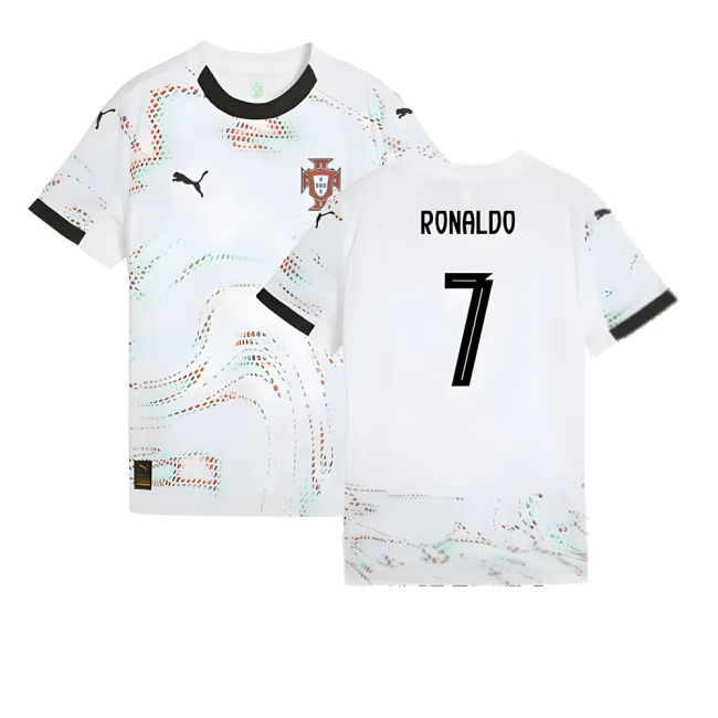 Fan Quality Portugal Away Replica Jersey (Kids) (Ronaldo 7)