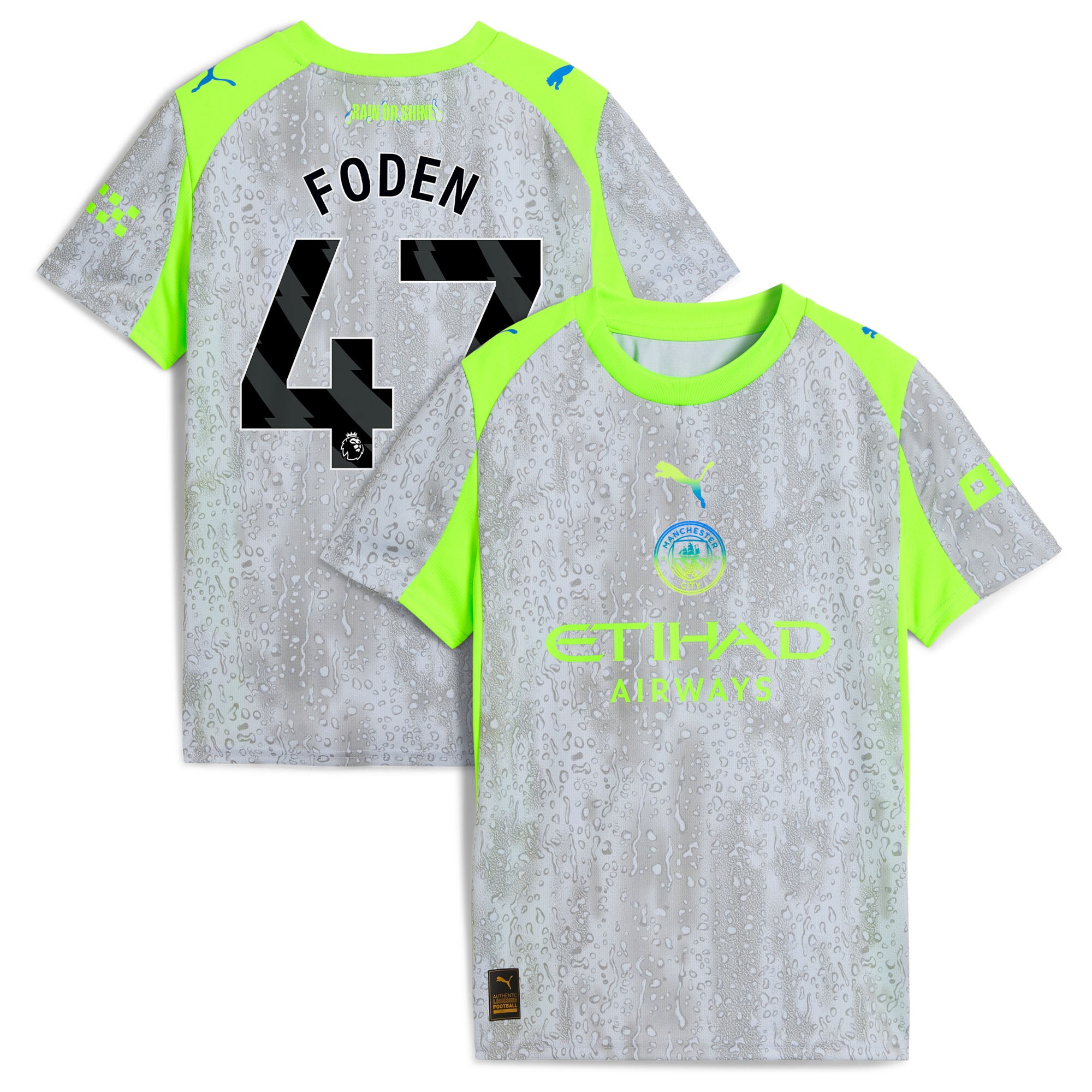 [SJH] Manchester City Youth 2025/26 Third Replica Jersey - Green/Neon Green