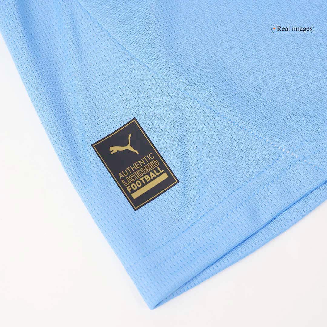 Kid's Manchester City Home Soccer Jersey Kit(Jersey+Shorts) 2024/25Aut