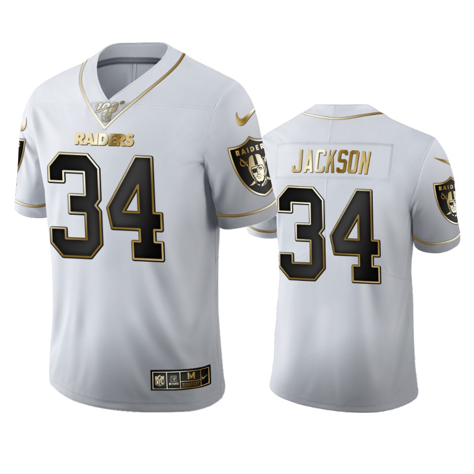 Official NFL Oakland Raiders #34 Bo Jackson White Limited Jersey