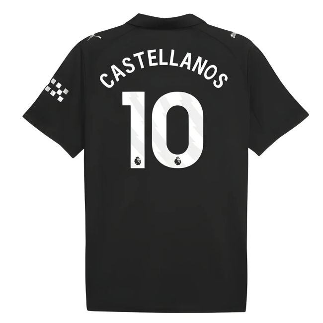 2025-2026 Man City Away Shirt (Castellanos 10) (Limited Edition)