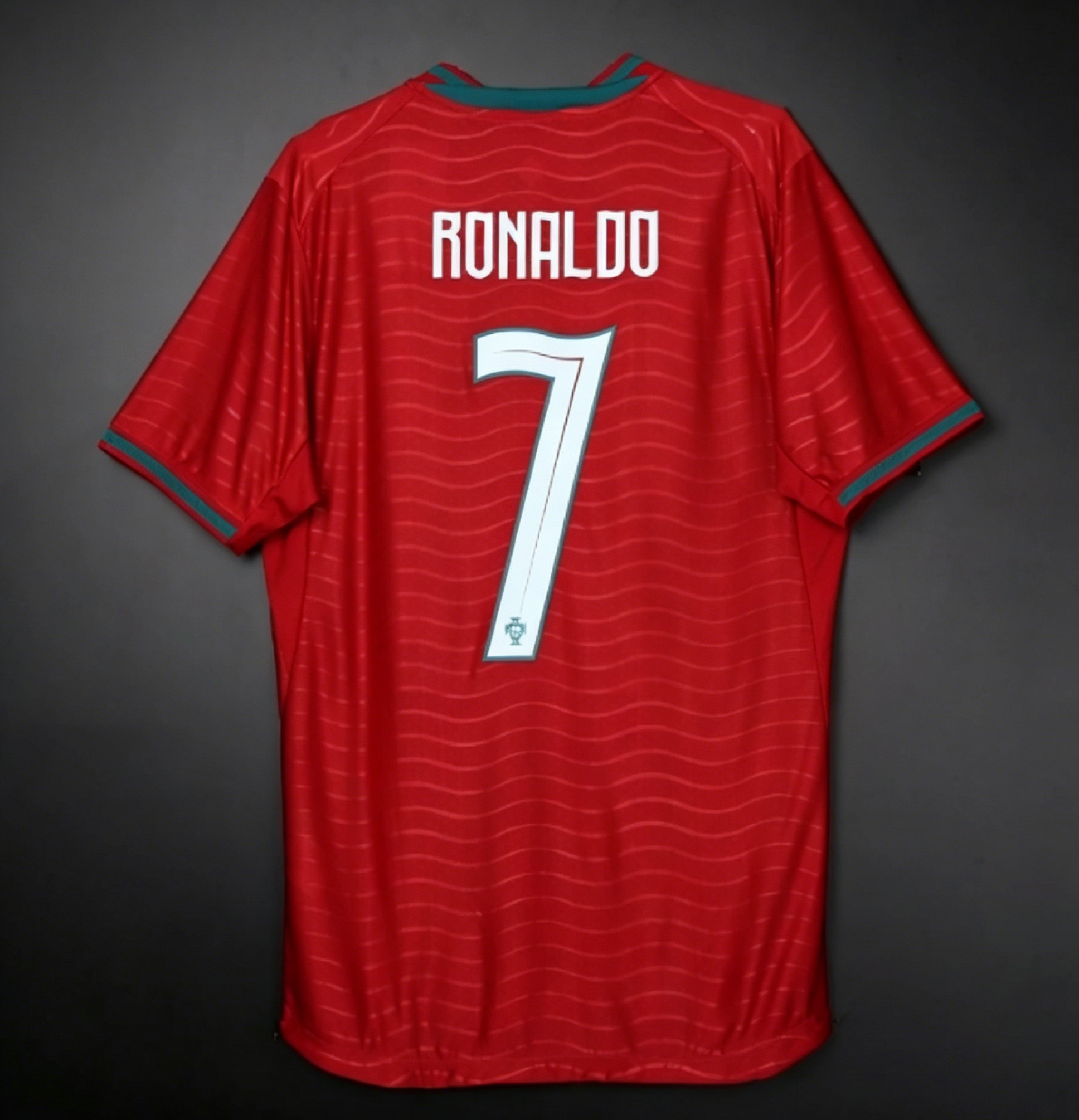 [FSOUK] Portugal Cristiano Ronaldo 7 Red Wave Home Jersey Youth 2026 World Cup