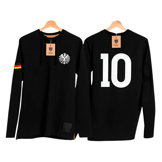 Authentic Germany Retro Black Football Breathable Athletic