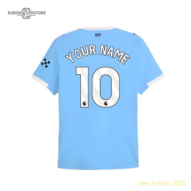 Man City Soccer Jerseys 2025 Home Jersey Shirt Football Fan Match Day Supporter Collection