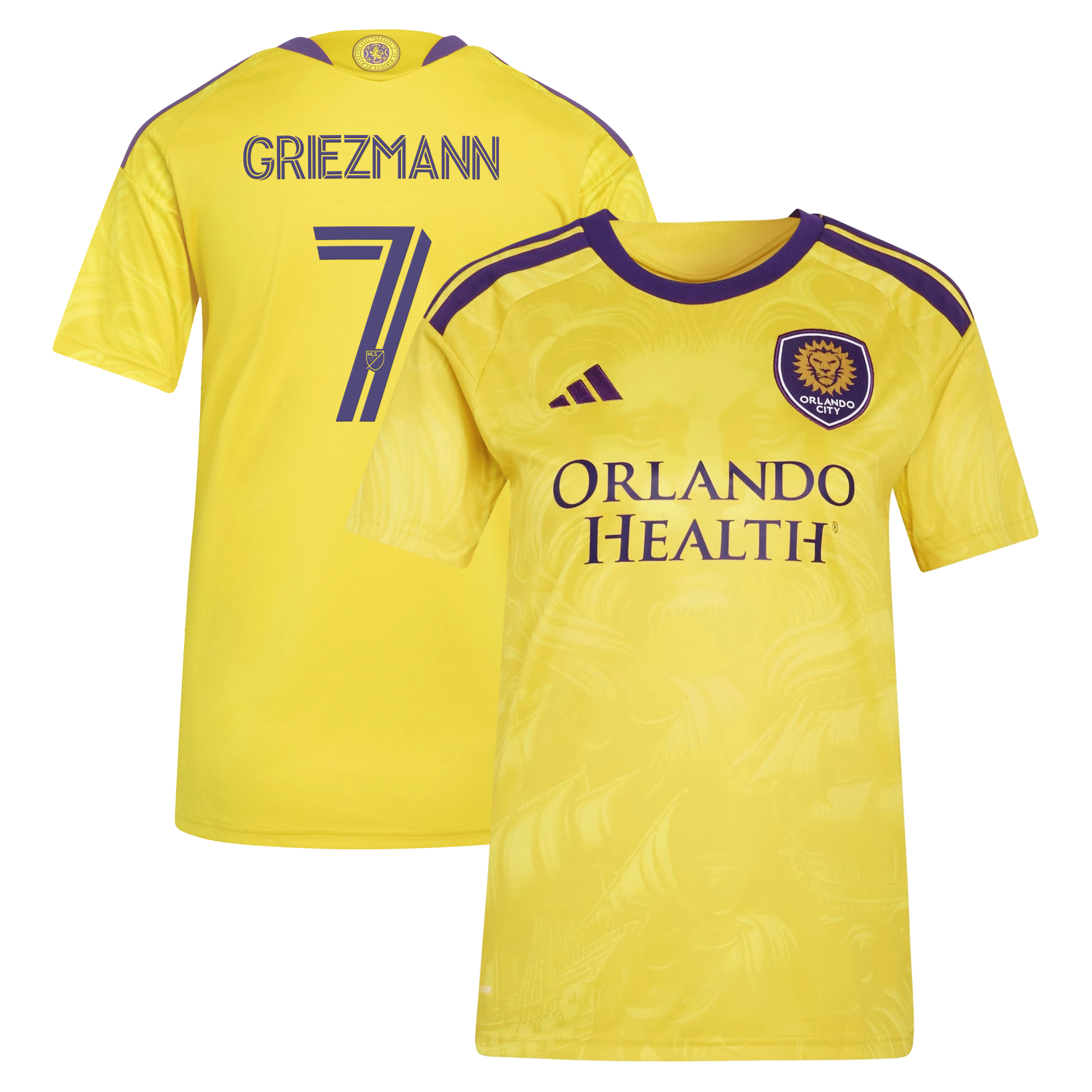 [SJH] Antoine Griezmann Orlando City SC Women's 2026 Sunken Treasure Kit Replica Jersey - Yellow