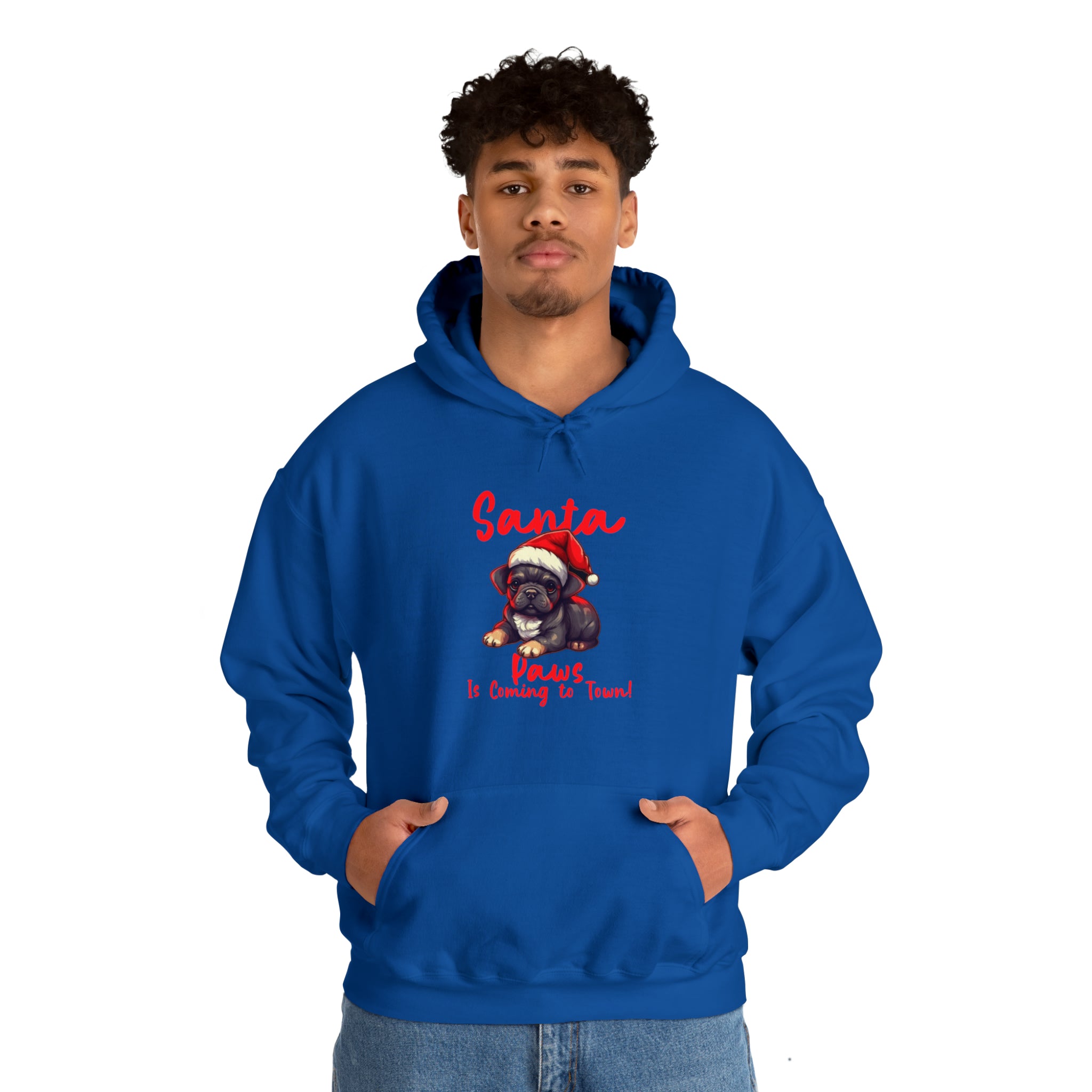Durable Santa - Premium Paws At Town Unisex Hoodie Casual Wear