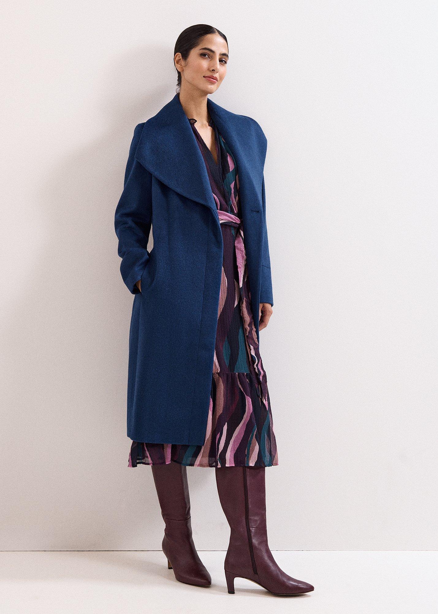 Petite Nicci Black Wool Smart Coat