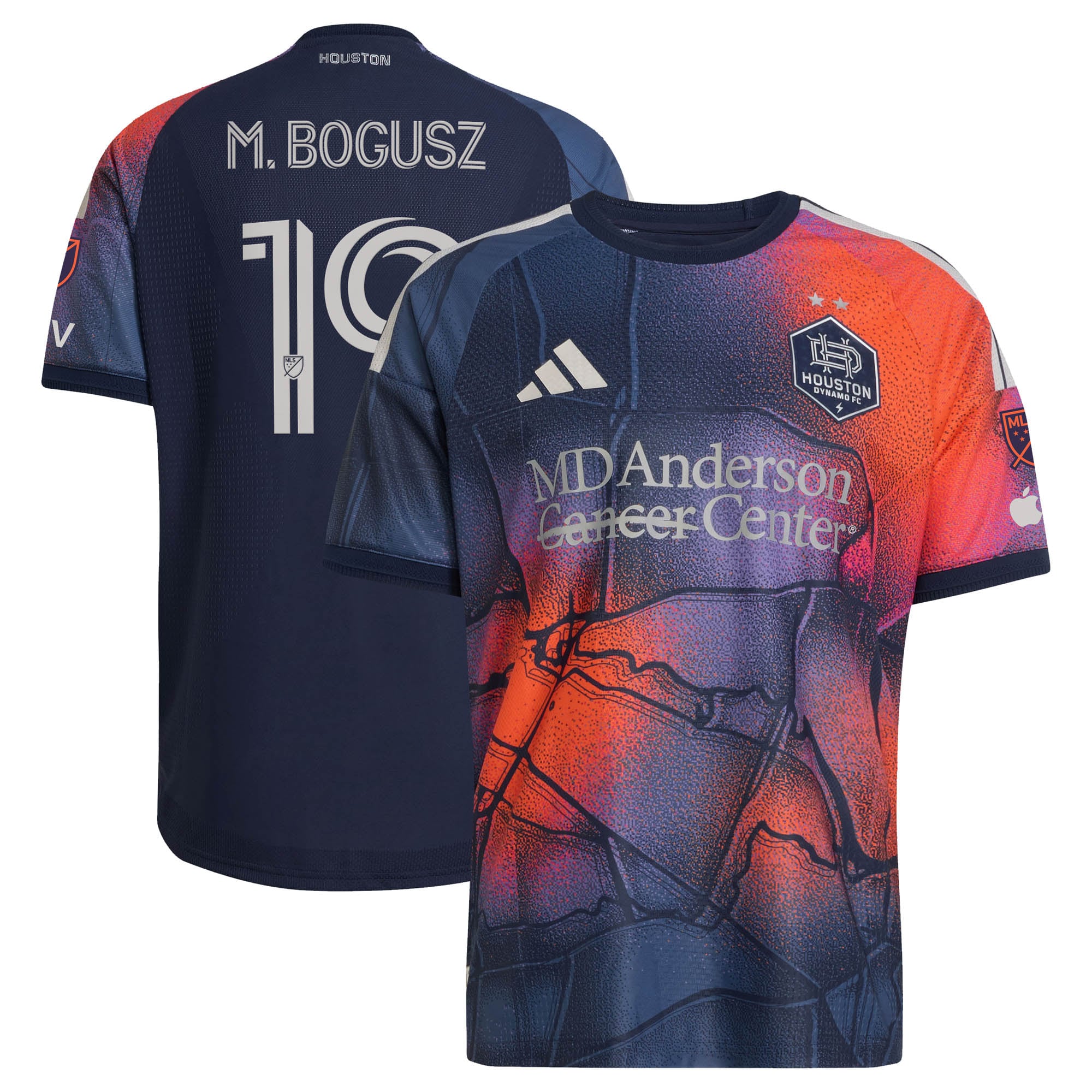 [SJH] Women's Mateusz Bogusz Houston Dynamo FC 2026 Mission Control On-Field Authentic Patch Jersey - Blue