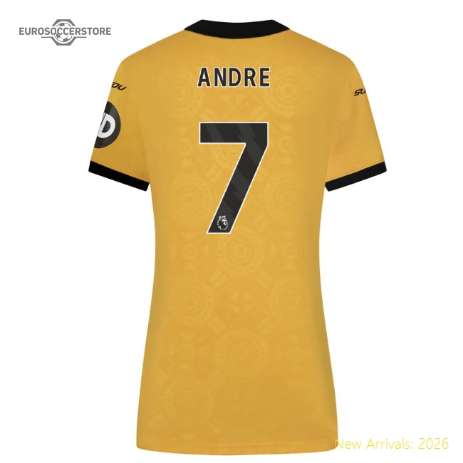 2025-2026 Wolves Home Fan Version Womens Shirt Match Day Wear