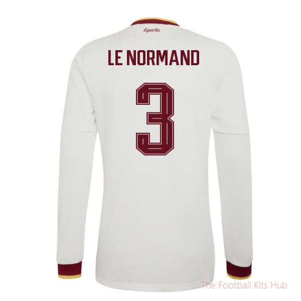 [LK] 2026/27 Spain Authentic Long Sleeves Away Shirt (Le Normand 3)