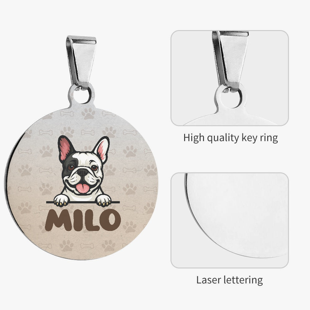 Mila - Custom Double-Sided French Bulldog Tag