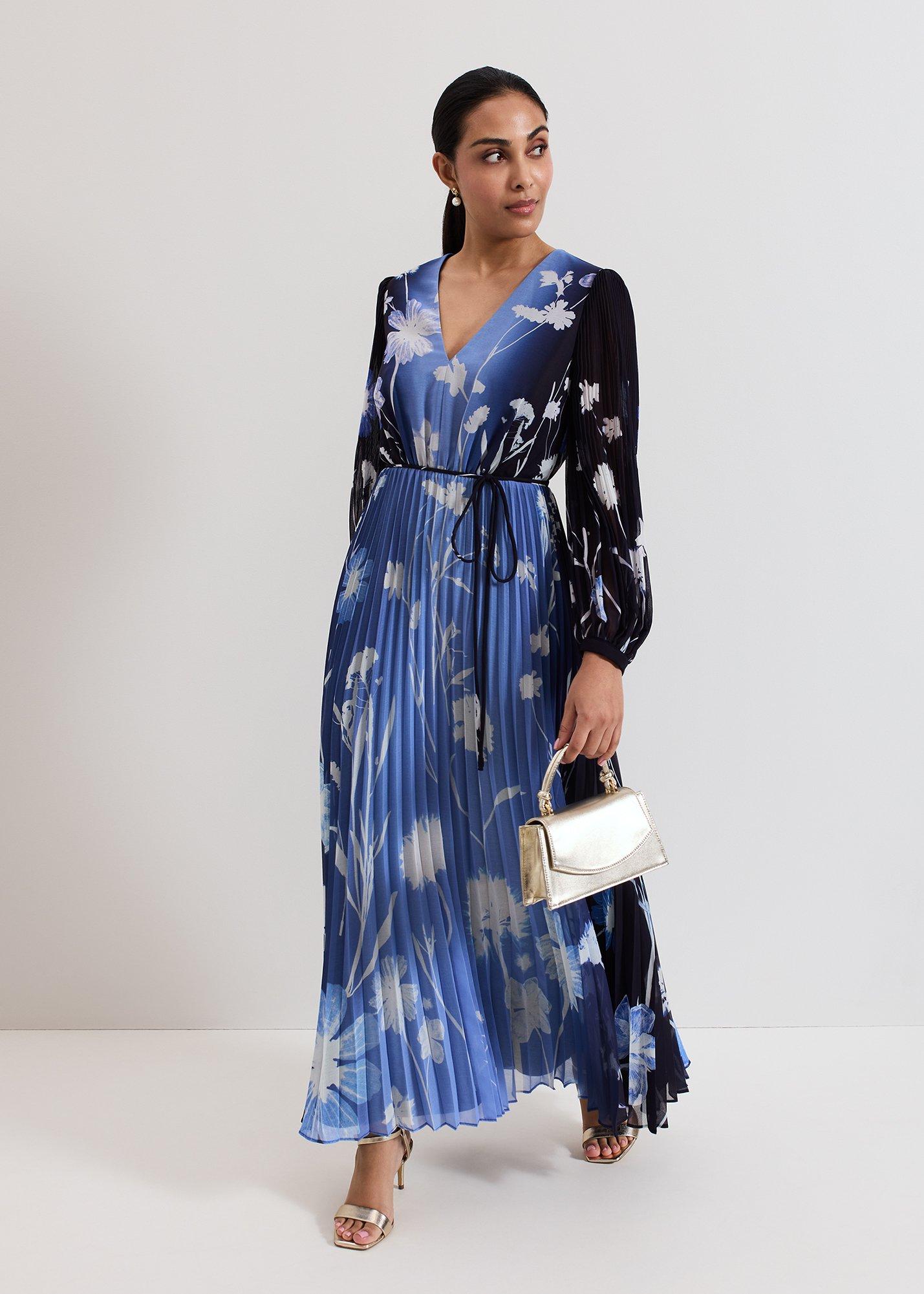 Petite Annie floral Ombre Print Maxi Dress