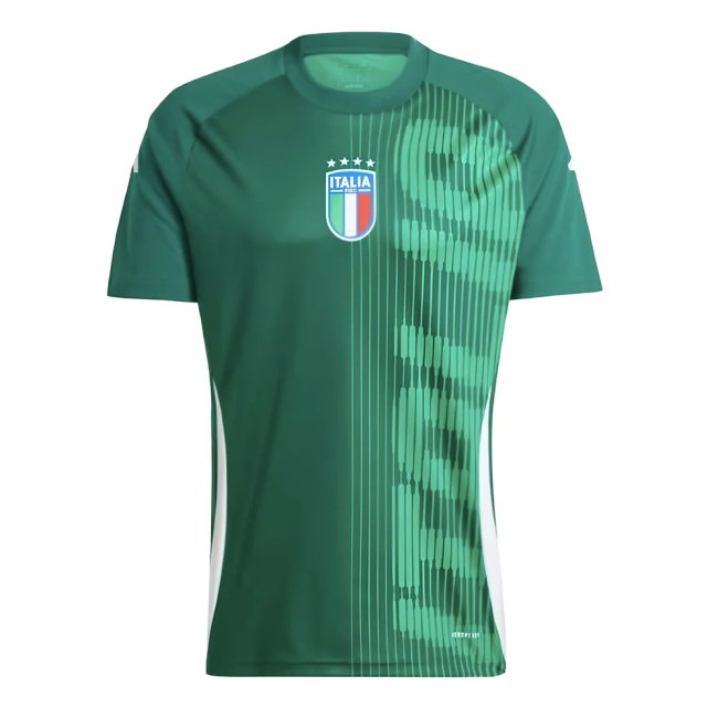 2024-2025 Italy Pre-Match Shirt (Green) (Your Name)