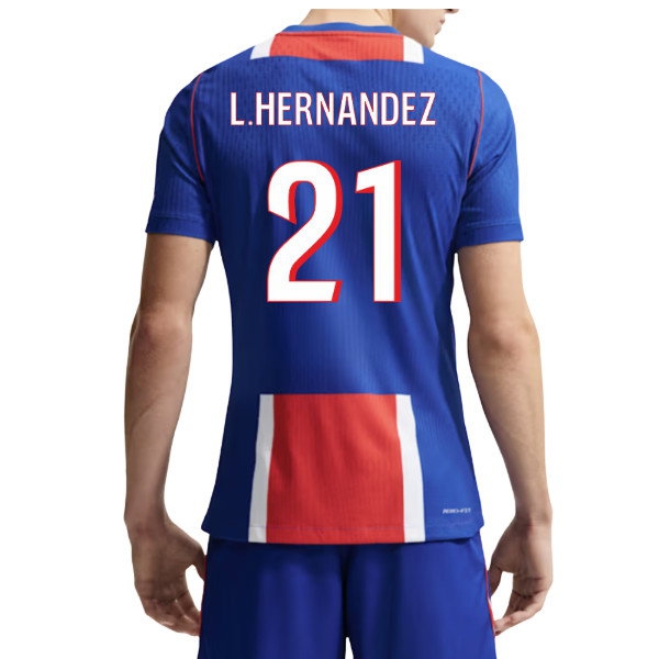 [DDJ] 2026-2027 PSG Authentic Aero-Fit Match Home Shirt (L.Hernandez 21)