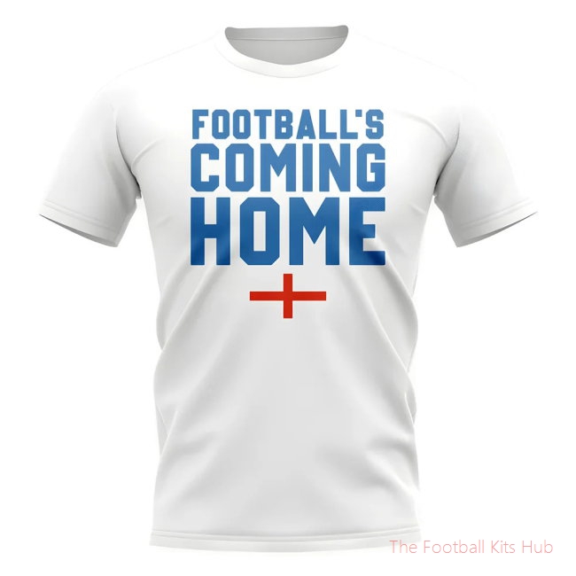 England Footballs Coming Home T-Shirt - Flag/White
