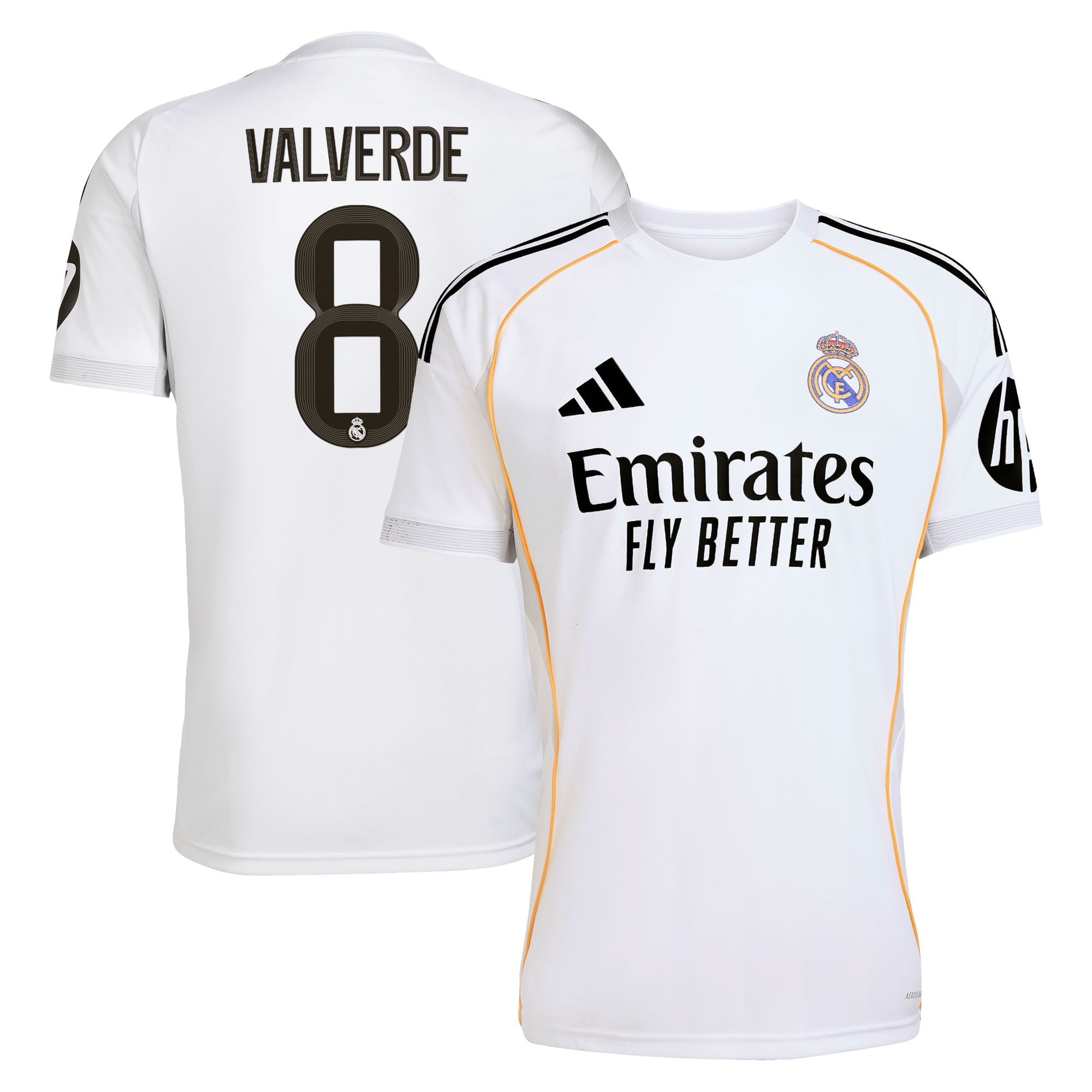 [ESK] Youth Federico Valverde Real Madrid 2025/26 Home Replica Jersey - White