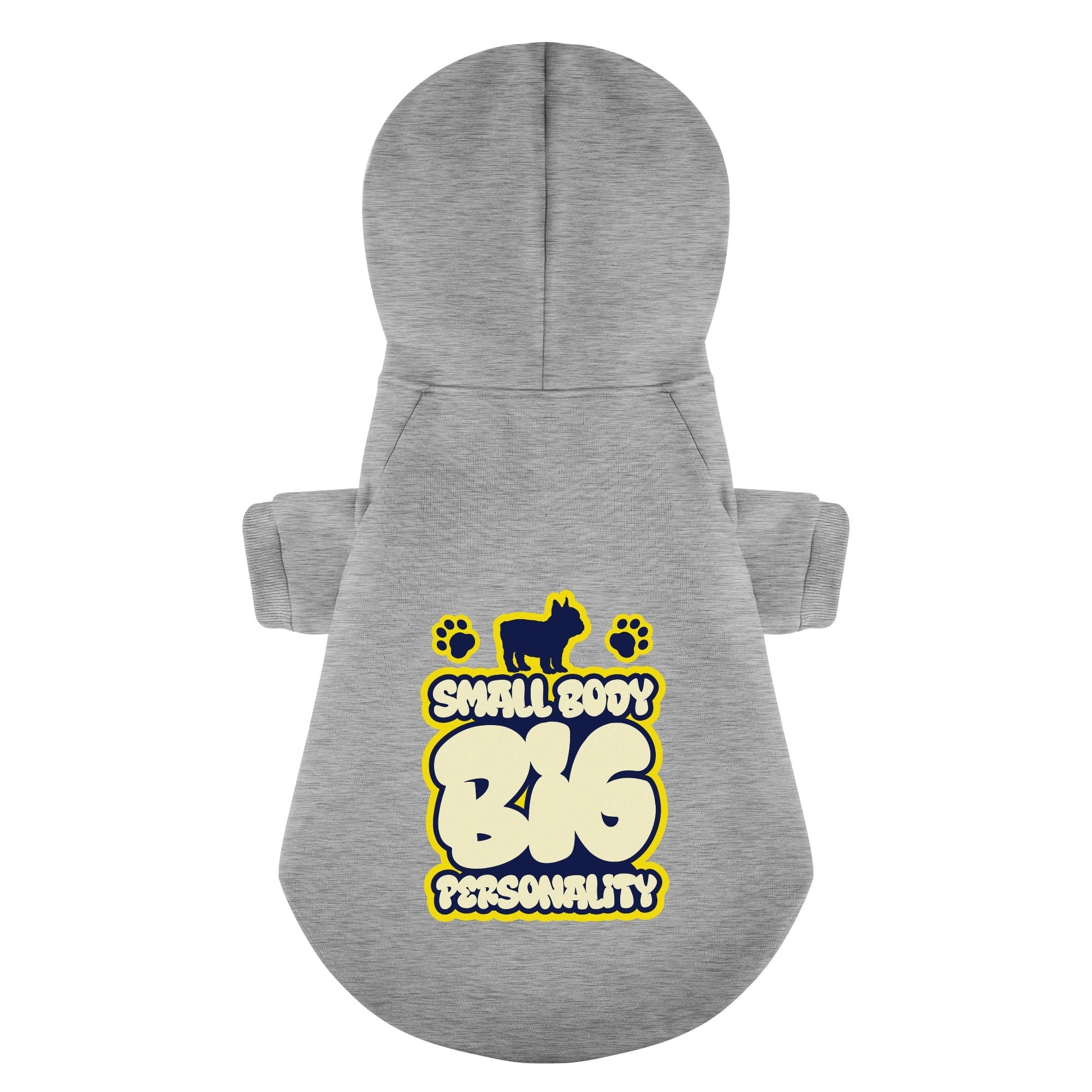 Small Body, Big Personality - French Bulldog Themed Personalized French Bulldog Hoodies With Funny Quotes – Stylish, Cozy, And Premium 100% Cotton Casual Wear