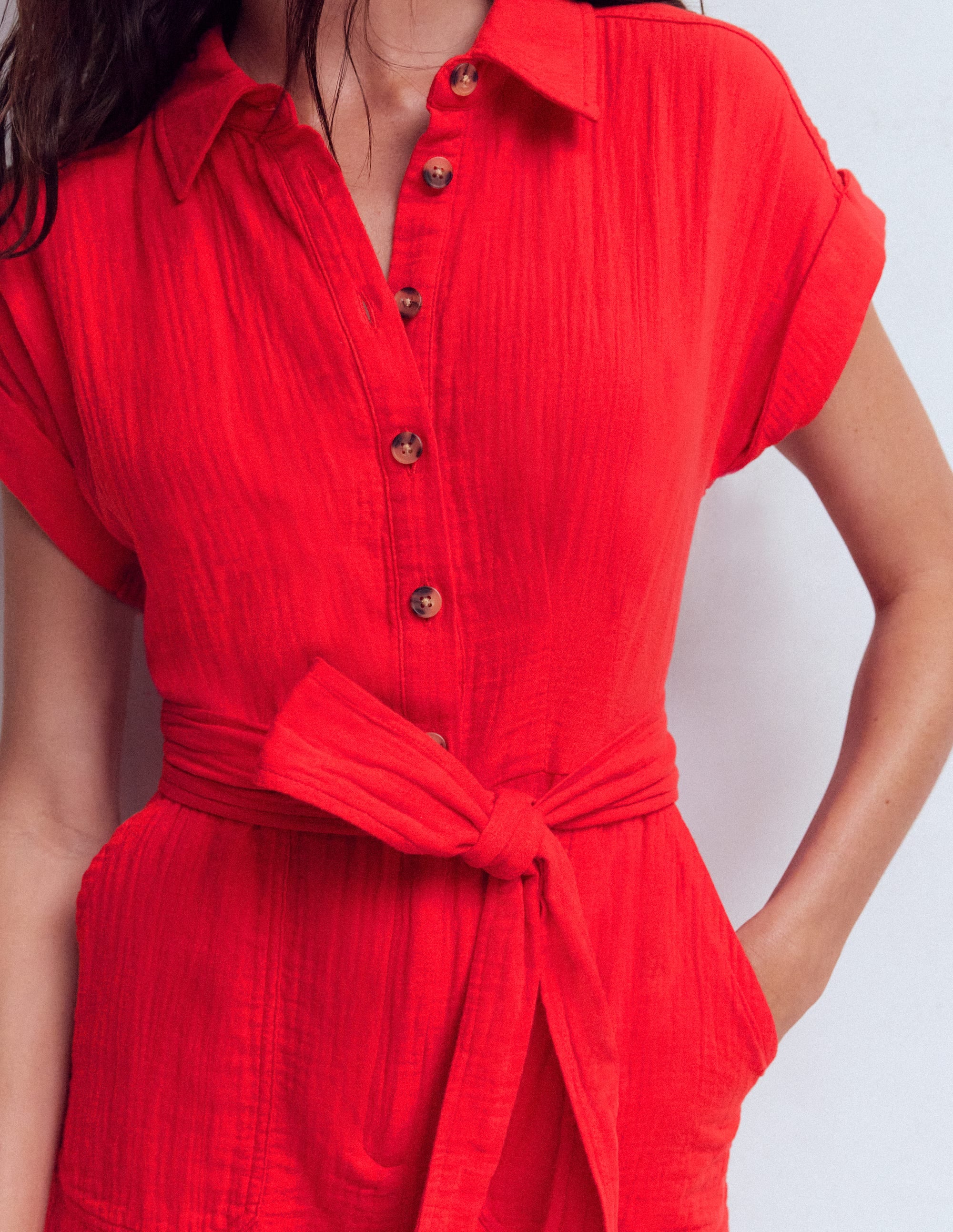 Kay Double Cloth Playsuit
