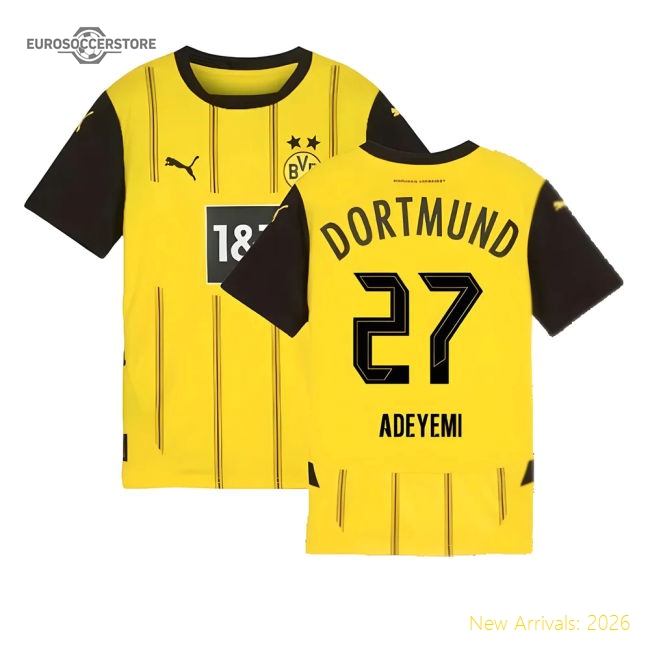 Premium 2024-2025 Borussia Dortmund Home Shirt (Kids) (Adeyemi 27)