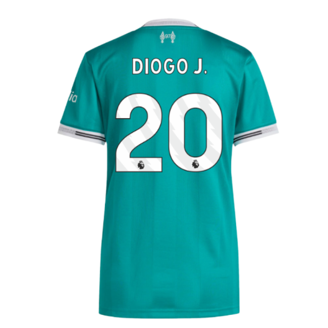 Authentic Liverpool Liverpool Authentic Third Shirt Womens Diogo J...