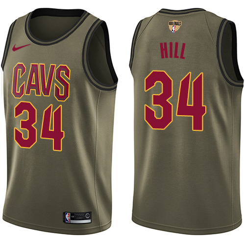 Green Nike Cleveland Cavaliers #34 Jersey - Breathable Material