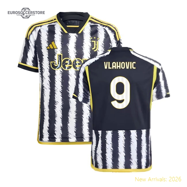Premium Football Team Kids Vlahovic Jersey 2023-2024 Flexible