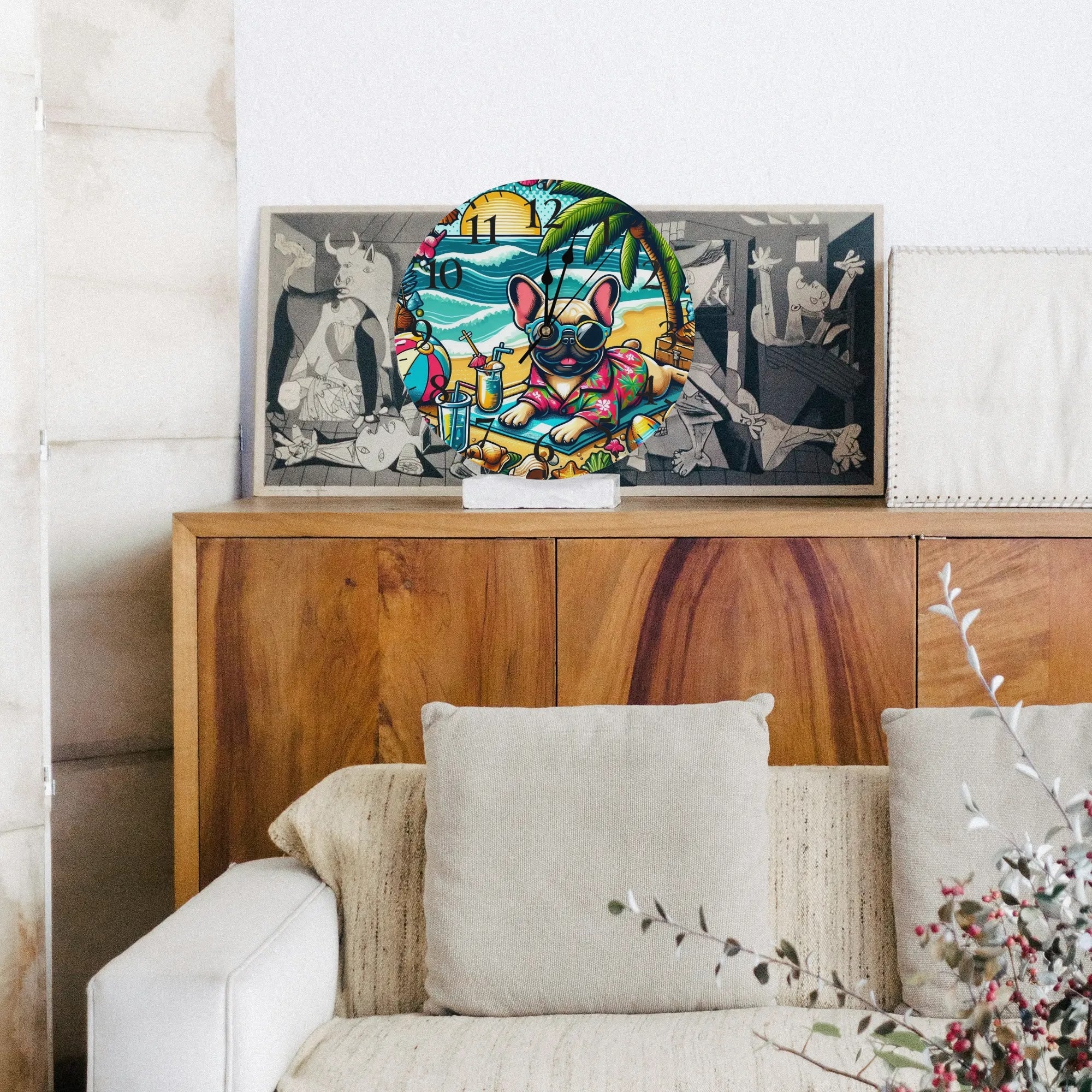 Breed-specific Bailey - Safe Frameless Wall Clock Outdoor Use