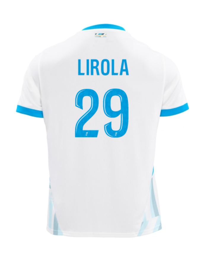 Marseille's 24-25 Home Jersey Featuring LIROLA 29