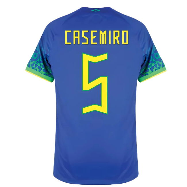 Jersey 2022-2023 Brazil Away Shirt (Casemiro 5) World National