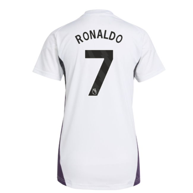 2025-2026 Man Utd Training Jersey (White) - Womens (Ronaldo 7) (Col...