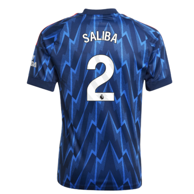 Kids New Arsenal Away Match Shirt 2025-2026 (Saliba 2)